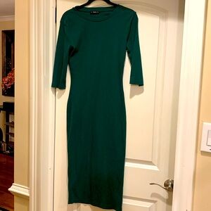 SHEIN green ribbed dress